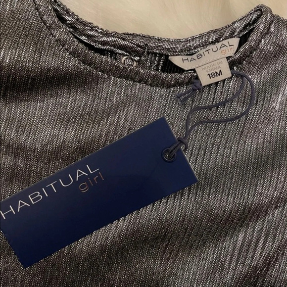 Habitual Kids – Colette Metallic Dress 2-Piece Set - Picture 4 of 7